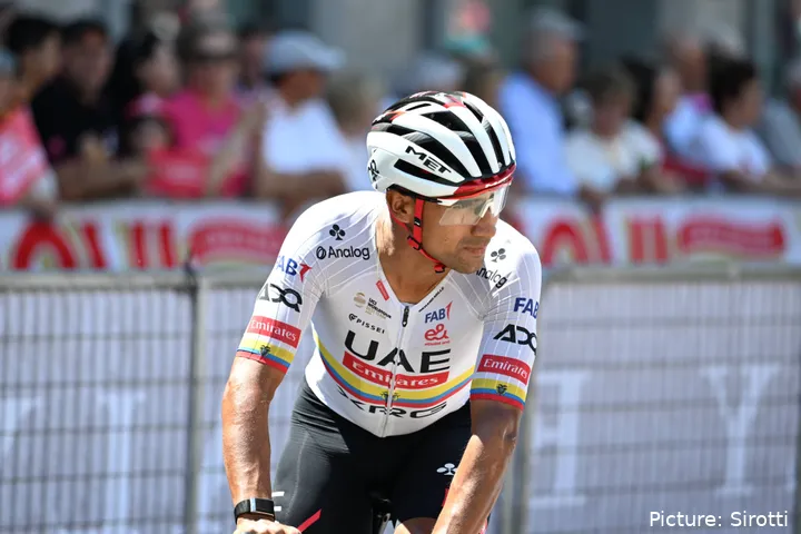 Jhonatan Narváez, en el Giro de Italia 2026
