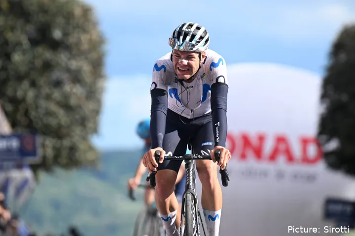 Lorenzo Milesi, ciclista de Movistar Team en 2026.
