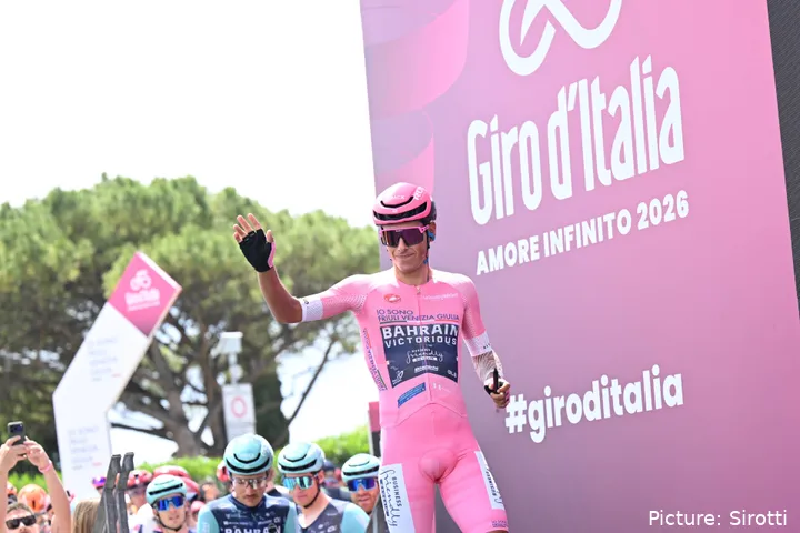 Afonso Eulálio lució la maglia rosa del Giro de Italia durante nueve días