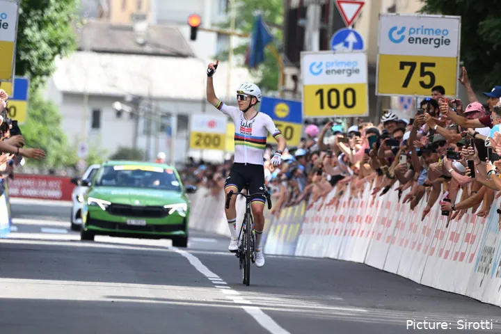 Tadej Pogacar, en la Vuelta a Suiza 2026