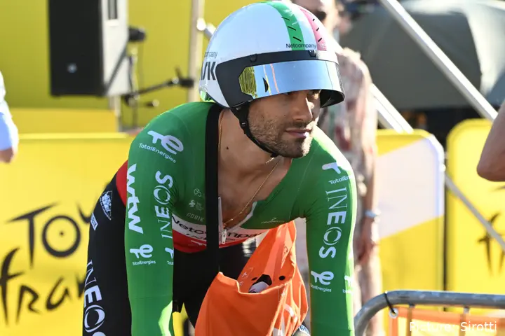 Filippo Ganna en la etapa 1 del Tour de France 2026