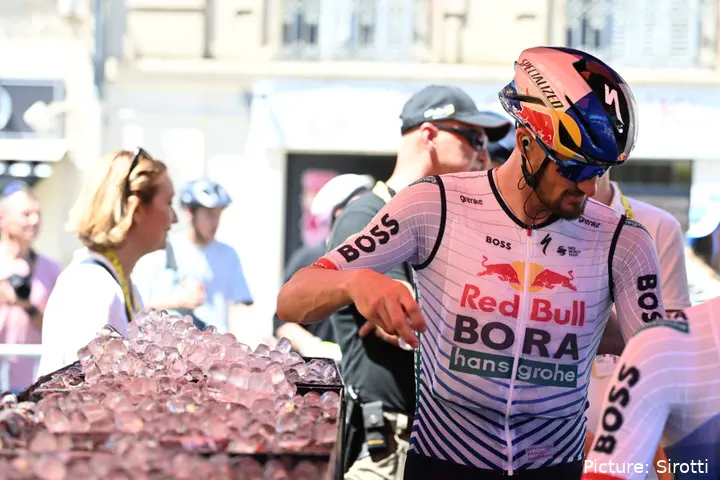 Calor en el Tour de Francia.&nbsp;