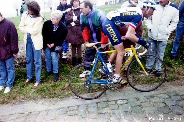 Jérôme Chiotti en el Tour de Flandes de 1996