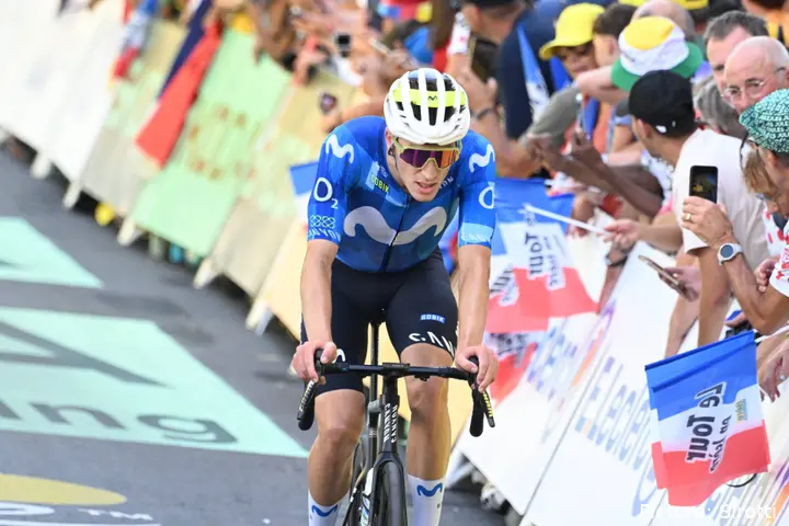 Pablo Castrillo, en el Tour de Francia 2026 con Movistar Team.