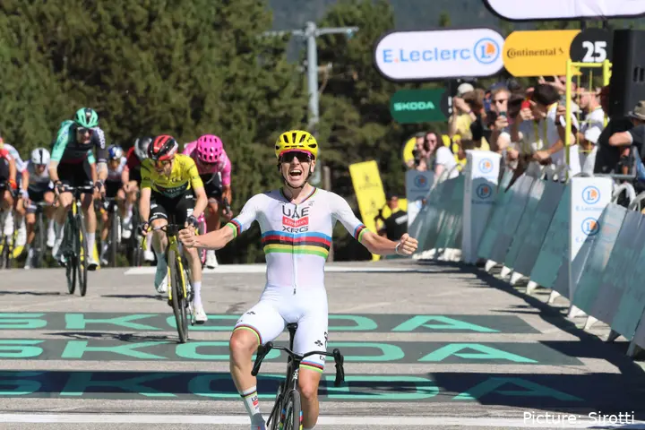Tadej Pogacar, en el Tour de Francia.&nbsp;