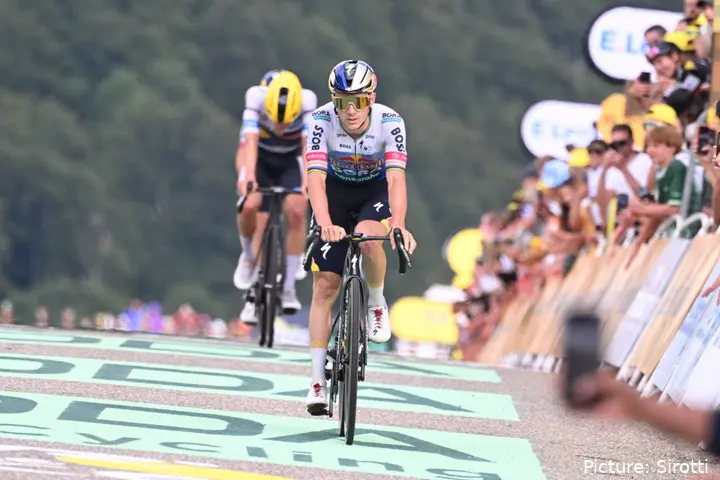 Remco Evenepoel, en el Tour de Francia 2026.