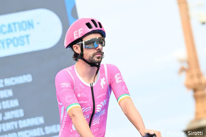 Ben Healy antes de la salida de la Clásica San Sebastián 2026