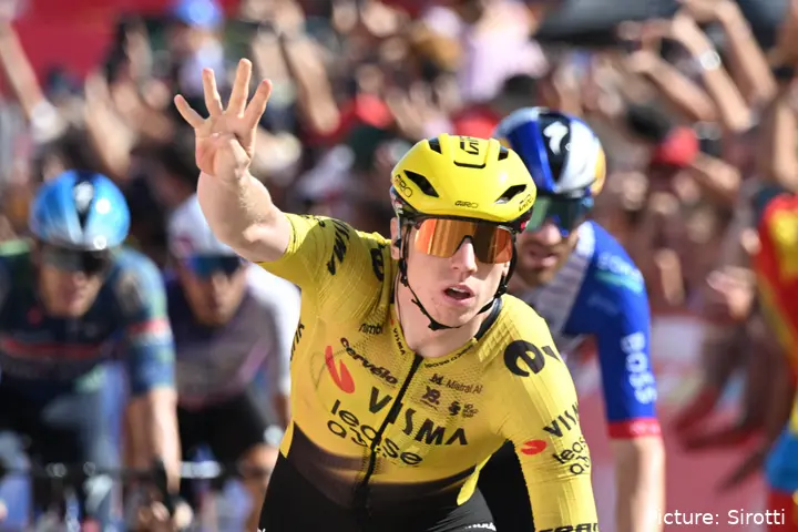 Matthew Brennan at the 2026 Vuelta a Espana
