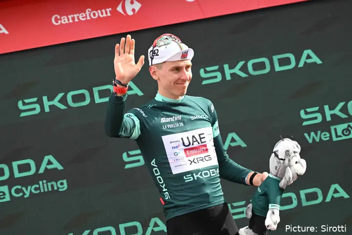 Tadej Pogacar en la Vuelta a España 2026