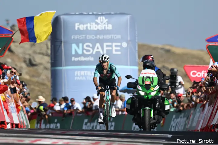 Urko Berrade, en la Vuelta a España 2026.