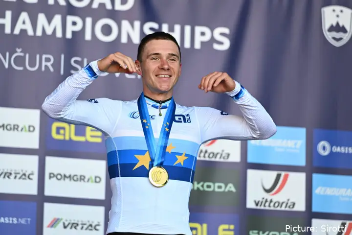 Remco Evenepoel ganó el Campeonato de Europa 2026