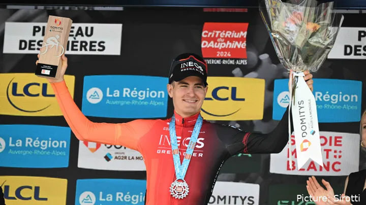 Carlos Rodriguez ganhou a última etapa do Critérium du Dauphiné num dia exemplar da INEOS