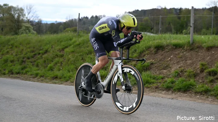 David de la Cruz foi 8º classificado no contrarrelógio final da Volta à Suiça, a 1:25 de João Almeida