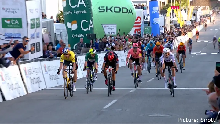 Wout van Aert em fevereiro na Volta ao Algarve