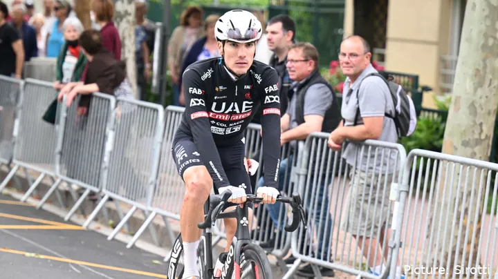 Juan Ayuso no Critérium du Dauphiné de 2024.&nbsp;