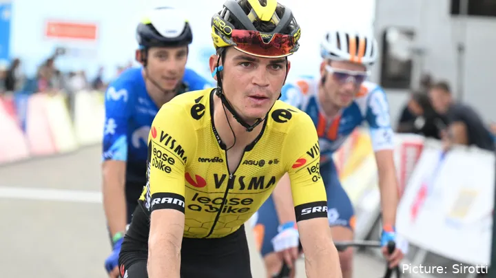 Sepp Kuss perdeu 28 segundos para Roglic na etapa de hoje