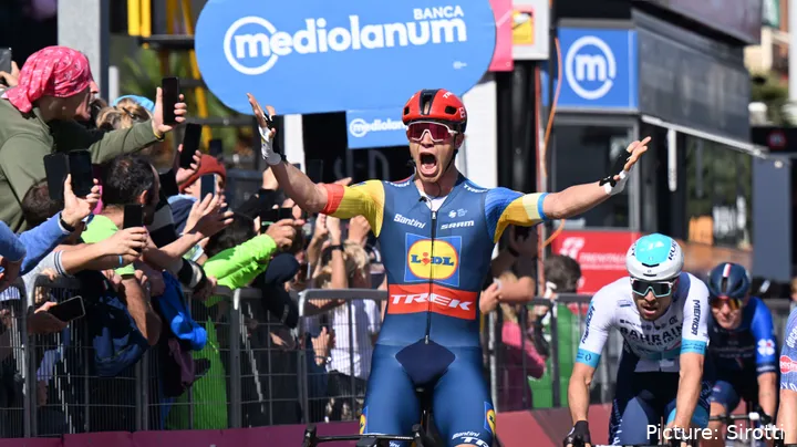 Jonathan Milan conquistou duas etapas no Renewi Tour e está em grande antes do Campeonato da Europa