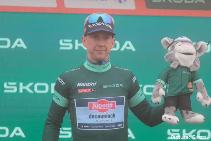 Kaden Groves já ganhou três etapas na Vuelta e tem a camisola verde no bolso