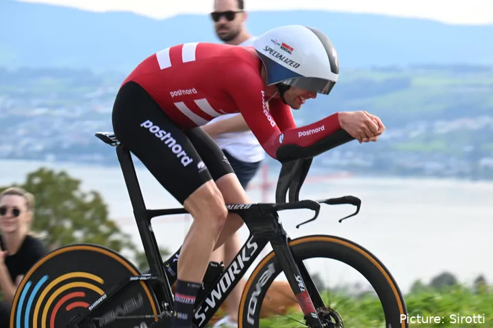 Asgreen took 6th in the men's elite individual time trial last weekend in Switzerland