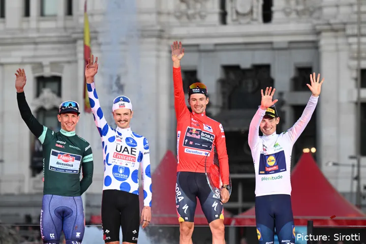Tadej Pogacar's countryman Primoz Roglic won the Vuelta a Espana for the fourth time in 2024