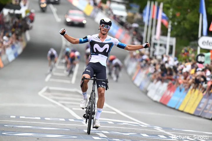 Javier Romo won at the 2025 Tour Down Under. @Sirotti