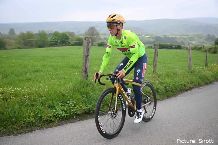 Evenepoel já foi visto a fazer o reconhecimento do percurso da Liège