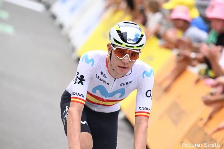Iván Romeo was 14th in a stage that he fought to the end