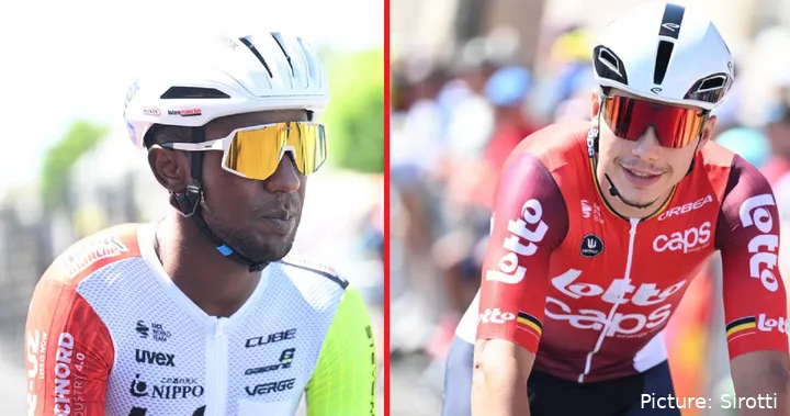 Biniam Girmay and Arnaud de Lie, in the spotlight of the Lotto-Intermarché merger