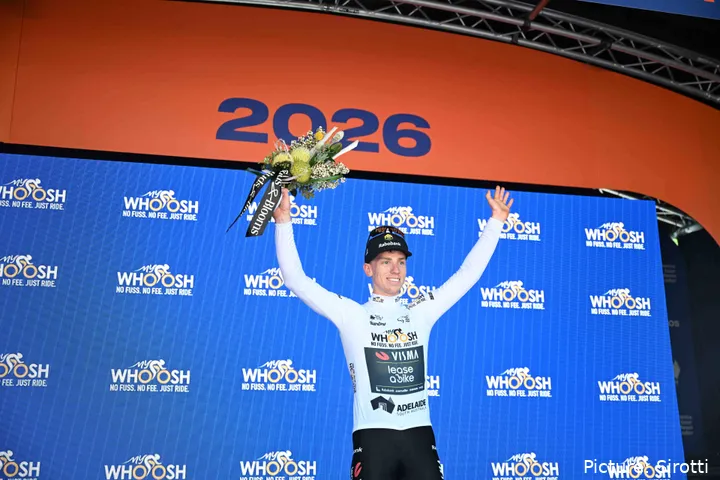 Matthew Brennan briefly led the Young Rider Classification at the 2026 Tour Down Under