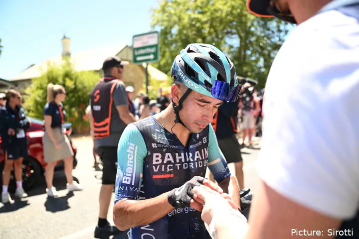 Santiago Buitrago during stage 2 of the 2026 Tour Down Under