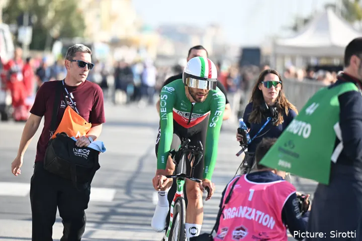 Filippo Ganna won the stage 1 time trial of Tirreno-Adriatico 2026
