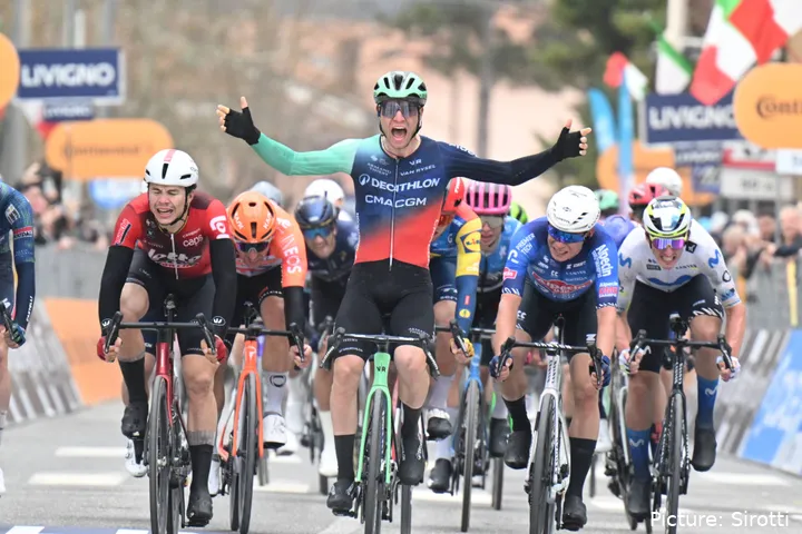 Tobias Lund Andresen during stage 3 of the 2026 Tirreno-Adriatico