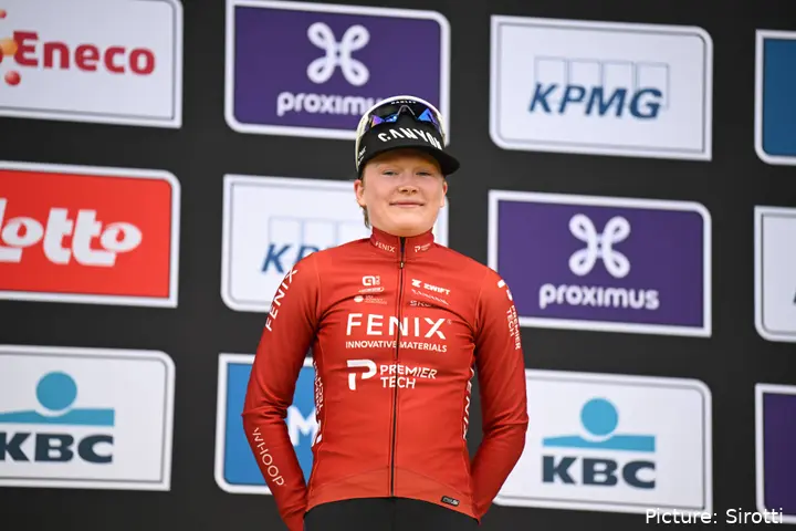 Puck Pieterse at the 2026 Tour of Flanders