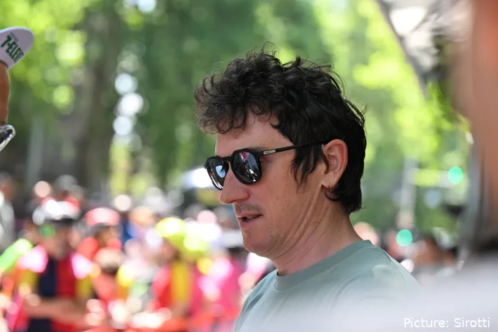 Geraint Thomas at stage 3 of the 2026 Giro d'Italia