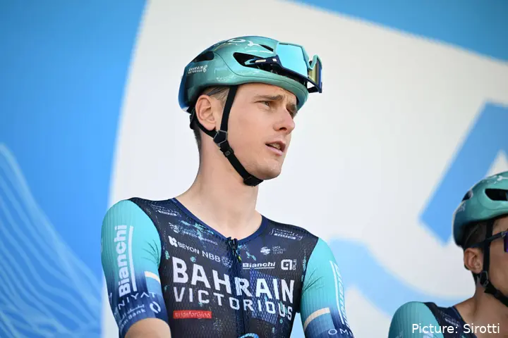 Matej Mohoric on stage 2 of the 2026 Tour Auvergne-Rhône-Alpes