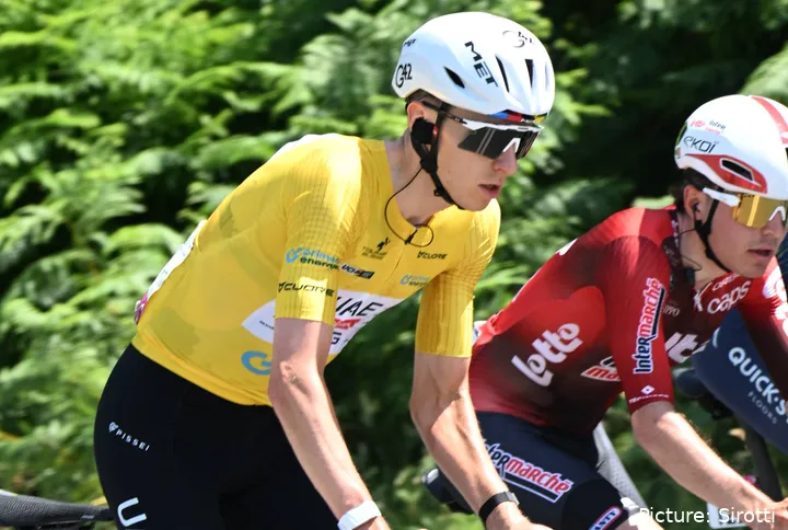 Tadej Pogacar at the 2026 Tour de Suisse