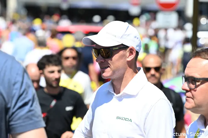 Chris Froome on Stage 10 of the 2026 Tour de France