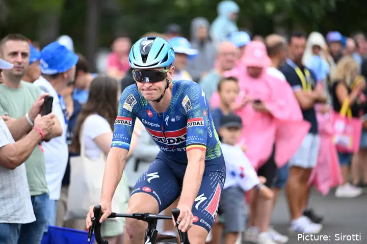 Tim Merlier on stage 11 of the 2026 Tour de France