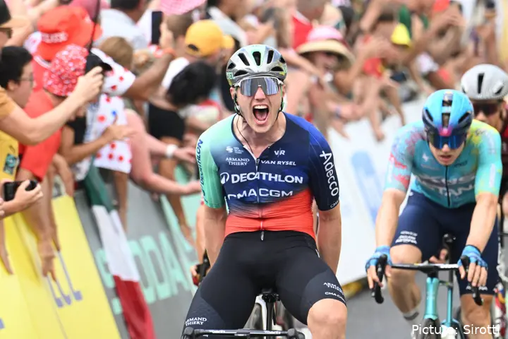 Olav Kooij during the 2026 Tour de France