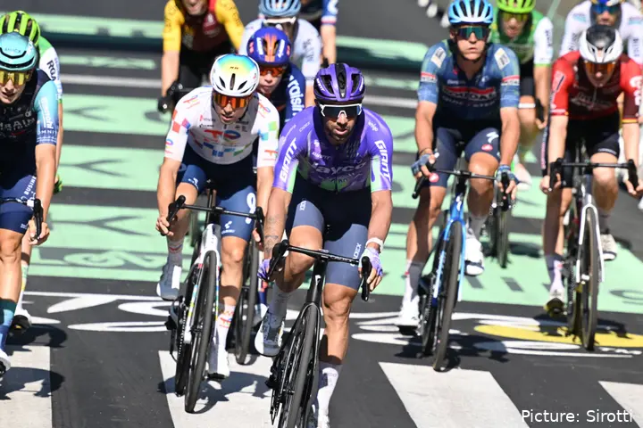 Michael Matthews at stage 4 of the 2026 Tour de France