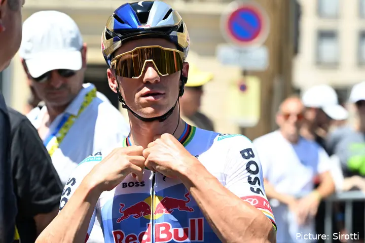 Remco Evenepoel at stage 4 of the 2026 Tour de France