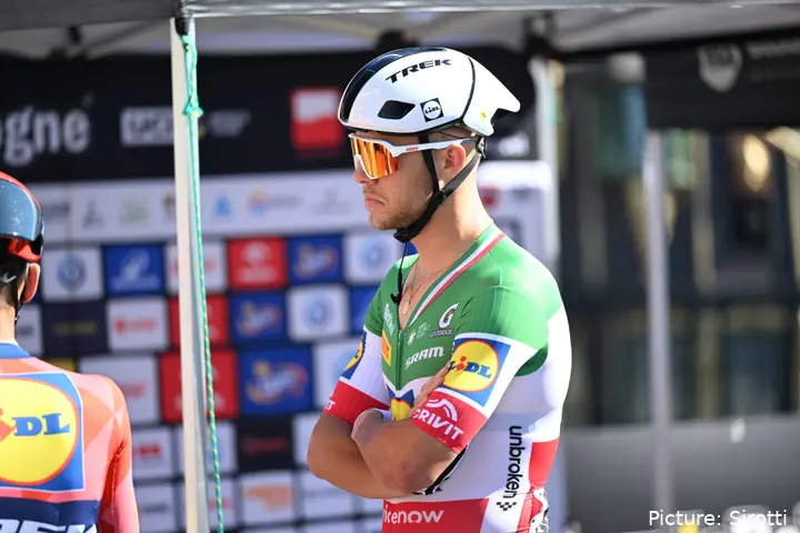 Jonathan Milan on stage 1 of the 2026 Tour de Pologne