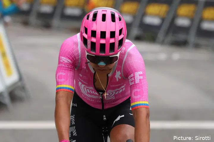 Richard Carapaz racing for EF Education-EasyPost