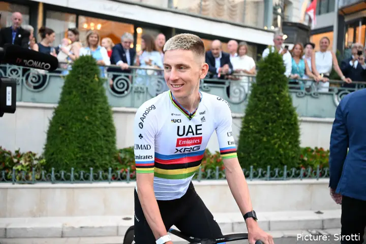 Tadej Pogacar at the 2026 Vuelta a España
