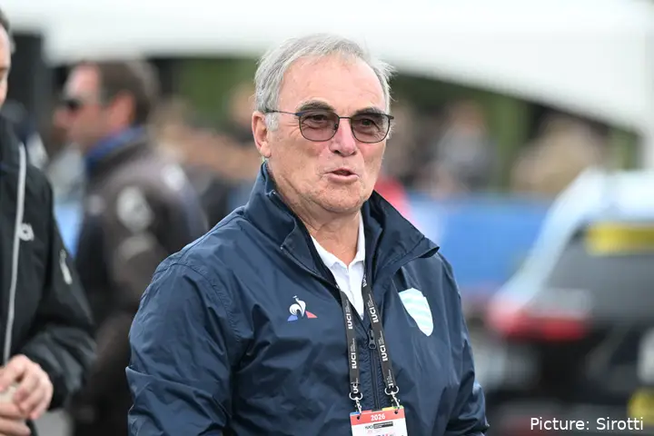 Bernard Hinault ahead of the men's elite road race at the 2026 Montreal World Championships
