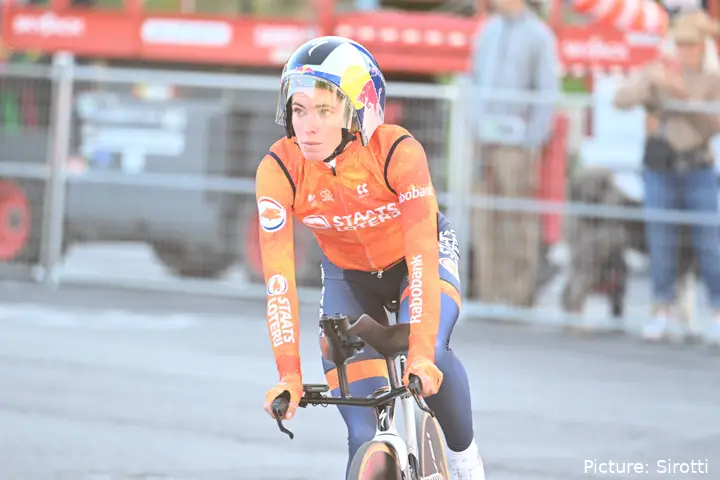 Demi Vollering before the World Championships time trial