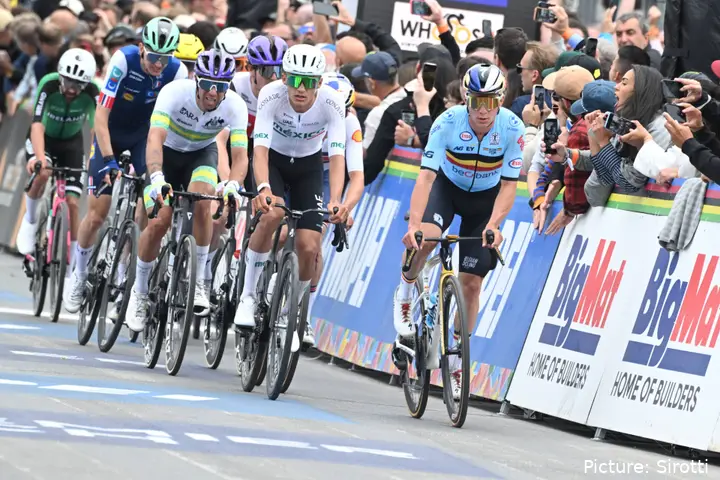 Remco Evenepoel at the 2026 World Championships