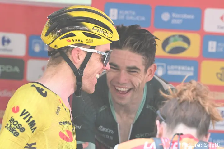Wout van Aert and Steven Kruijswijk at the 2026 Vuelta a Espana