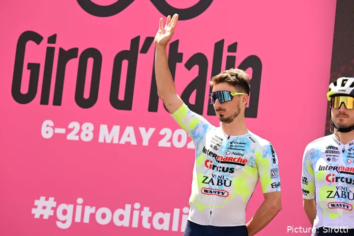 Petilli in Aktion beim Giro d'Italia
