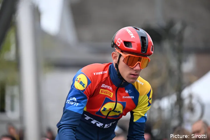 Thibau Nys in Aktion für Lidl-Trek während der Saison 2025